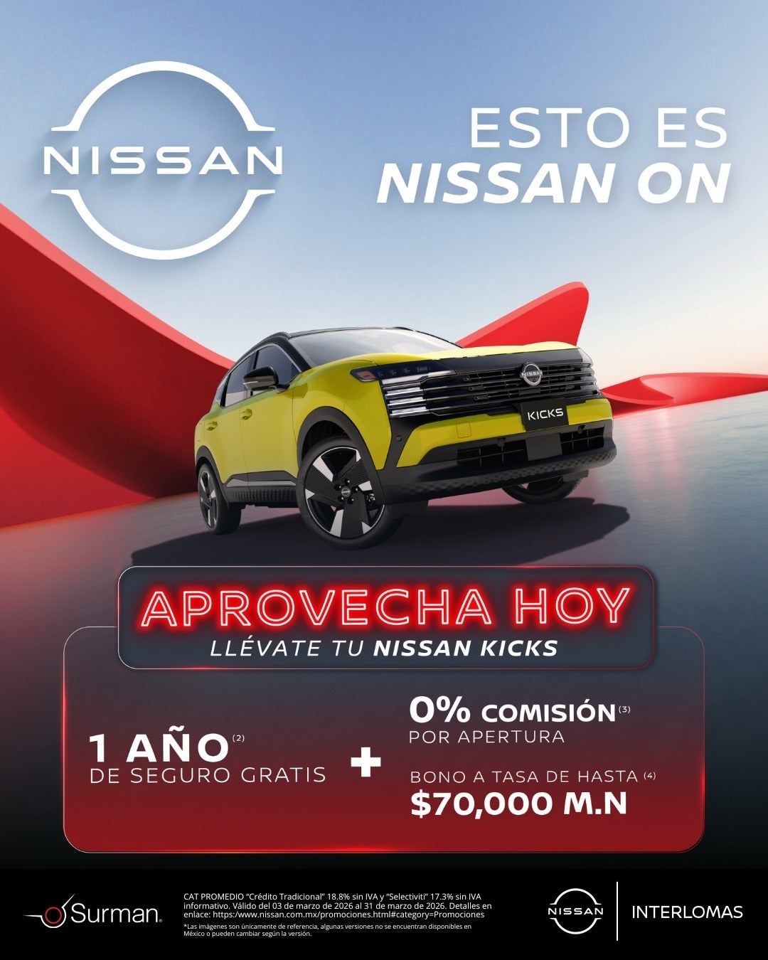EL MOMENTO PERFECTO PARA ESTRENAR UN NISSAN NEW KICKS