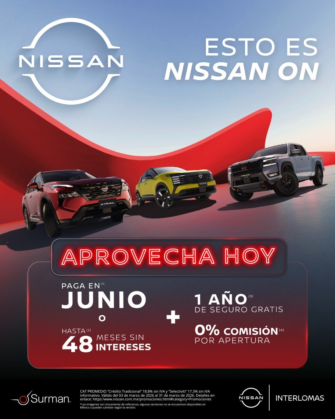 EL MOMENTO PERFECTO PARA ESTRENAR UN NISSAN HA LLEGADO