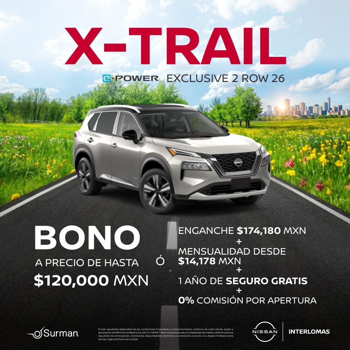 ESTRENA UN NISSAN X-TRAIL e-POWER